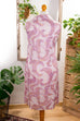 70s Disco Kleid lila Paisley 60er 70er bunt DDR Disco Frau lila M 40-42 Rockabilly S 36-38 Schlager vintageberlin.de