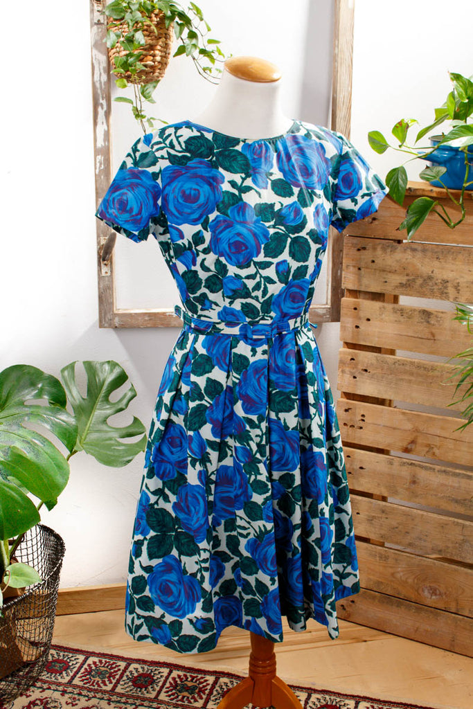 Rockabella Nylon Kleid blau