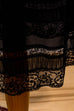 Vintage Unterkleid schwarz Perlon 60er 70er Frau L 44-46 M 40-42 Rockabilly schwarz Sekretärin Special vintageberlin.de