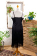 Vintage Unterkleid schwarz Perlon 60er 70er Frau L 44-46 M 40-42 Rockabilly schwarz Sekretärin Special vintageberlin.de