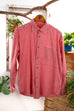 Hemd rot kariert Default Title 70er 80er L 52-54 M 48-50 Mann Rockabilly rot Schlager vintageberlin.de
