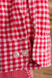 Hemd rot kariert 70er 80er L 52-54 Mann Rockabilly rot Schlager XL 56-58 vintageberlin.de