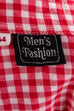 Hemd rot kariert 70er 80er L 52-54 Mann Rockabilly rot Schlager XL 56-58 vintageberlin.de