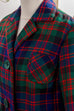 60s Tweed Blazer bunt kariert 50er 60er 70er blau bunt Dandy Frau grün M 40-42 Mod Rockabilly rot S 36-38 Special vintageberlin.de