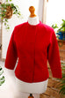 60s Strickjacke rot Default Title 60er Frau M 40-42 Mod Rockabilly rot S 36-38 Sekretärin vintageberlin.de