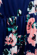 Maxikleid blau bunt Blumen 90er blau Boho bunt Frau Hippie L 44-46 vintageberlin.de