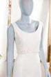 Vintage Brautkleid weiß schlicht 90er Frau Hochzeit M 40-42 S 36-38 weiß vintageberlin.de
