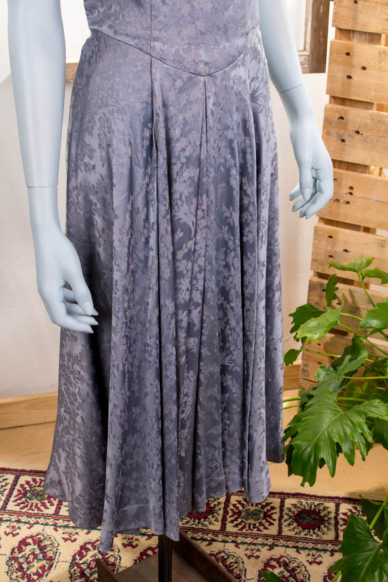 Vintage Petticoatkleid taubenblau