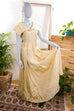 40er/50er Ballkleid gelb Taft