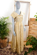 40er/50er Ballkleid gelb Taft