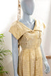 40er/50er Ballkleid gelb Taft