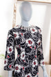 Hippie Maxikleid schwarz weiß 60er 70er Abendmode Boho bunt Frau Hippie L 44-46 M 40-42 rot Schlager schwarz vintageberlin.de