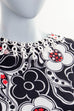 Hippie Maxikleid schwarz weiß 60er 70er Abendmode Boho bunt Frau Hippie L 44-46 M 40-42 rot Schlager schwarz vintageberlin.de