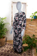 Hippie Maxikleid schwarz weiß 60er 70er Abendmode Boho bunt Frau Hippie L 44-46 M 40-42 rot Schlager schwarz vintageberlin.de
