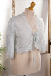 Vintage Seiden Jäckchen Negligee Default Title 70er blau Boho Frau Hippie L 44-46 Rockabilly Special viktorianisch vintageberlin.de