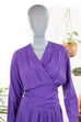 80s Fledermauskleid lila 80er 90er Abendmode Disco Frau L 44-46 lila M 40-42 real-80er real_80er vintageberlin.de