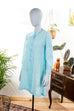 Vintage Tunika Kleid türkis 60er 70er blau Boho Disco Frau M 40-42 Mod Schlager Special türkis vintageberlin.de