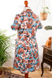 Schürzenkleid bunt Taschen 60er 70er bunt Disco Frau M 40-42 Rockabilly Schlager vintageberlin.de