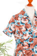 Schürzenkleid bunt Taschen 60er 70er bunt Disco Frau M 40-42 Rockabilly Schlager vintageberlin.de