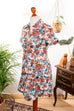Schürzenkleid bunt Taschen 60er 70er bunt Disco Frau M 40-42 Rockabilly Schlager vintageberlin.de