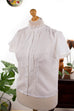 60s Rüschenbluse weiß
