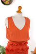 Class Roberto Cavalli Kleid apricot Designer Frau orange rosa XS 32-34 vintageberlin.de