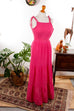 Hippie Maxikleid pink Default Title 70er Boho Frau Hippie pink rosa Schlager Special XS 32-34 vintageberlin.de
