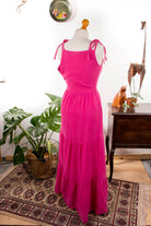 Hippie Maxikleid pink