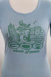 70er Hippie Shirt blau