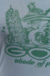 70er Hippie Shirt blau
