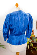 80s Blazer blau Satin