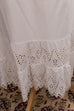Unterrock weiß Baumwolle 70er Boho Frau Hippie L 44-46 M 40-42 Rockabilly viktorianisch weiß vintageberlin.de