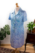 60s Schlagerkleid blau Muster Default Title 60er 70er blau Frau M 40-42 Schlager Sekretärin vintageberlin.de