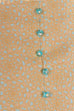 60s Minikleid gold Brokat 60er 70er beige blau Disco Frau gold M 40-42 Mod real-disco Schlager vintageberlin.de