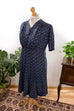 40er Jahre Baumwollkleid blau 30er 40er 50er blau Frau M 40-42 real-rockabilly Rockabilly Special vintageberlin.de