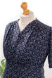 40er Jahre Baumwollkleid blau 30er 40er 50er blau Frau M 40-42 real-rockabilly Rockabilly Special vintageberlin.de