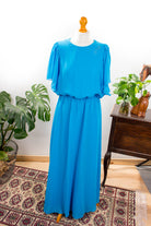 Chiffonkleid türkis