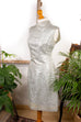60s Brokat Cocktailkleid silber 50er 60er 70er Abendmode Disco Frau M 40-42 Mod real-disco Rockabilly Schlager silber Special vintageberlin.de