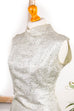 60s Brokat Cocktailkleid silber 50er 60er 70er Abendmode Disco Frau M 40-42 Mod real-disco Rockabilly Schlager silber Special vintageberlin.de