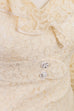 60s Minikleid creme Spitze 60er 70er Abendmode beige Boho Disco Frau Hippie Mod real-boho real-disco Rockabilly Schlager Special weiß XS 32-34 vintageberlin.de