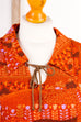 60s Minikleid orange braun 60er braun Disco Frau M 40-42 orange real-disco real-schlager S 36-38 Schlager Special vintageberlin.de