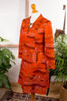 60s Minikleid orange braun 60er braun Disco Frau M 40-42 orange real-disco real-schlager S 36-38 Schlager Special vintageberlin.de