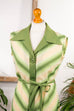 70s Stretchkleid Streifen 60er 70er Disco Frau grün M 40-42 Mod Rockabilly S 36-38 Schlager Sekretärin Special vintageberlin.de