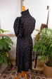 80er Rüschenkleid schwarz