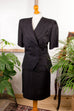 80er Powerdress Anzug schwarz Default Title 80er 90er Abendmode Frau real-80er Rockabilly S 36-38 schwarz Sekretärin Special vintageberlin.de