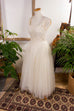 Vintage Brautkleid + Jäckchen 50er 60er Boho boho-wedding Frau Hochzeit Special weiß XS 32-34 vintageberlin.de