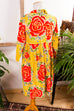 Oilily 90er Samt Kinderkleid gelb 90er bunt Designer Frau gelb Special XS 32-34 vintageberlin.de