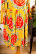 Oilily 90er Samt Kinderkleid gelb 90er bunt Designer Frau gelb Special XS 32-34 vintageberlin.de