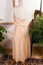 M. Francesio Seidenkleid beige + Jacke