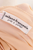 M. Francesio Seidenkleid beige + Jacke